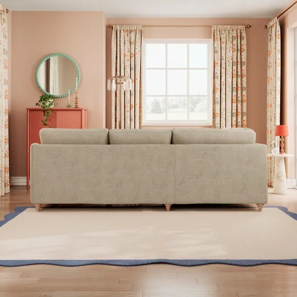 Hattie Tonal Plush Chenille Corner Sofa 4