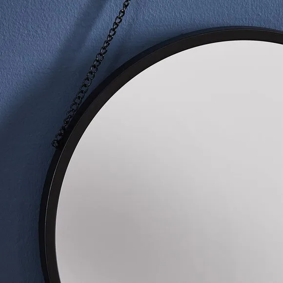 Round Hanging Chain Wall Mirror 2