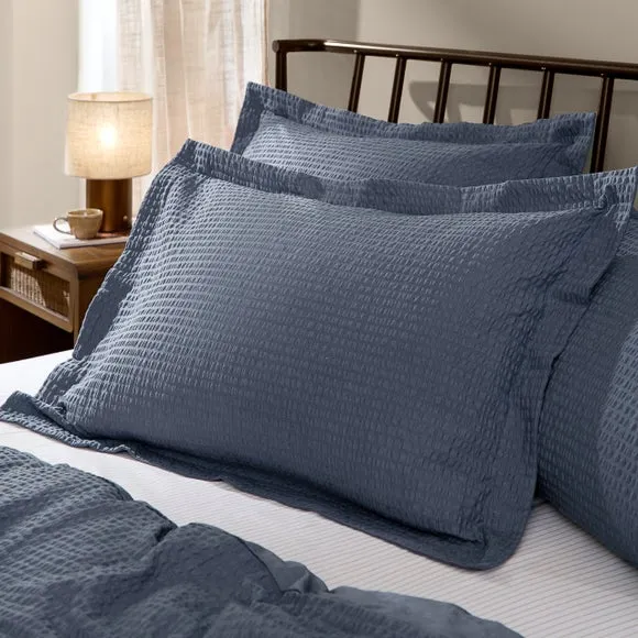 Yard Hebden Seersucker 100% Cotton Standard Pillowcase Pair