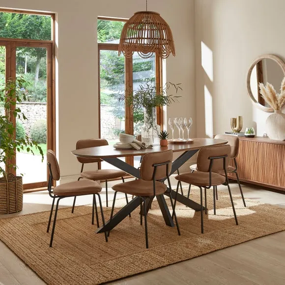 Angus 6 Seater Oval Dining Table