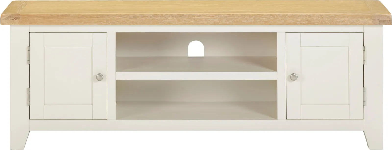 Seconique Windsor Straight TV Unit (Fully Assembled) in Ivory 2
