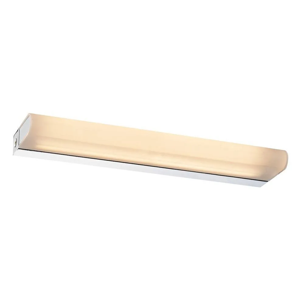 Netlighting Modern LED Wall Lamp Chrome Warm White 3000K 1230lm in Grey