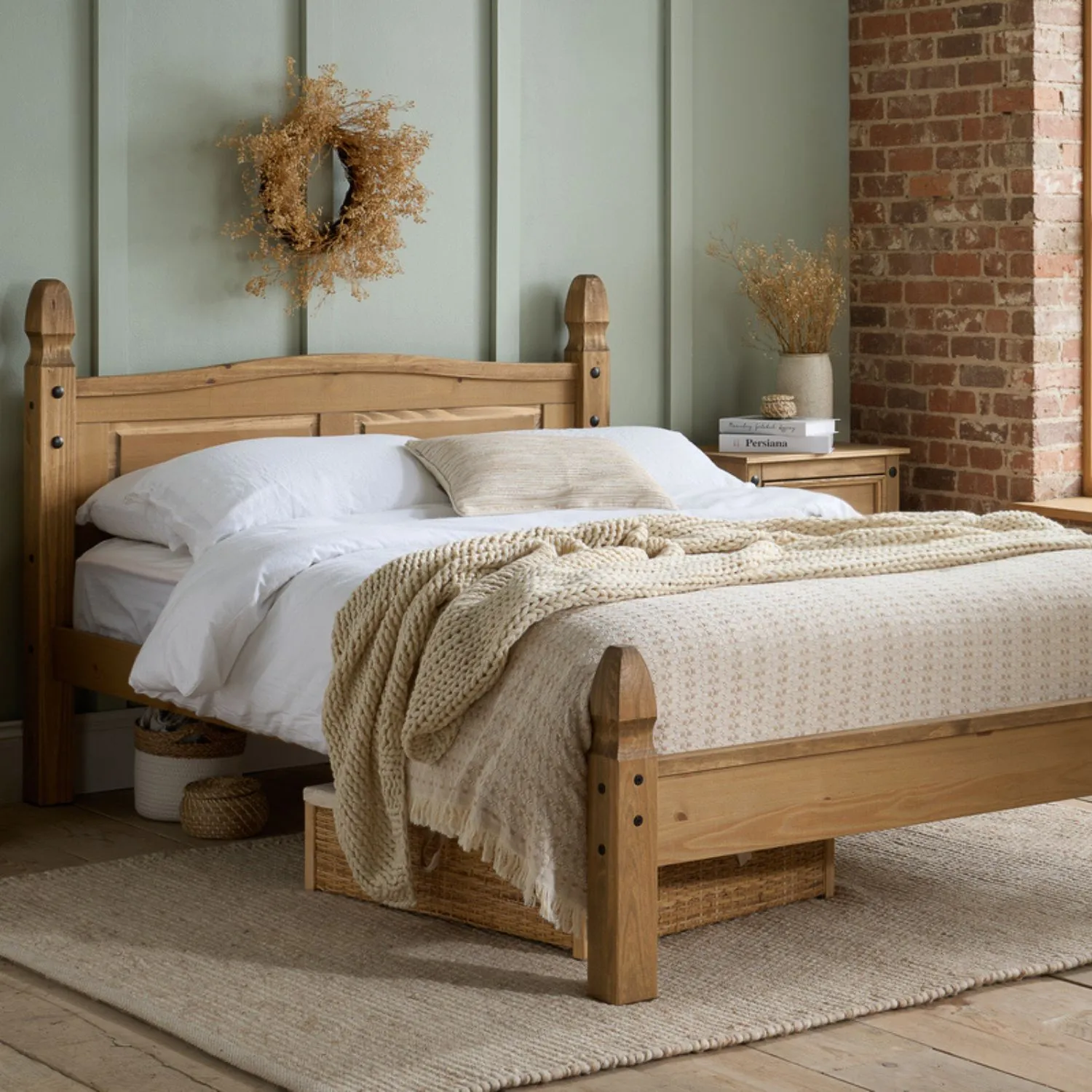 Birlea Mexican Corona Low End Bed in Brown 1