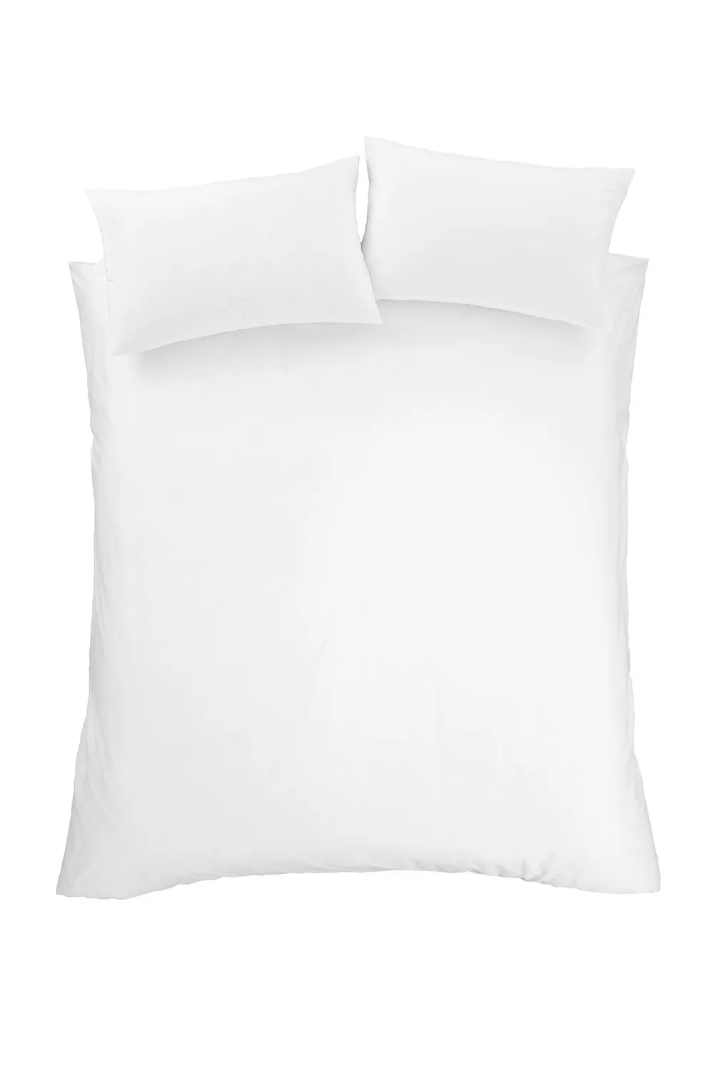 Bianca Egyptian Cotton 180 Thread Count Cotton Duvet Cover Set in White 4