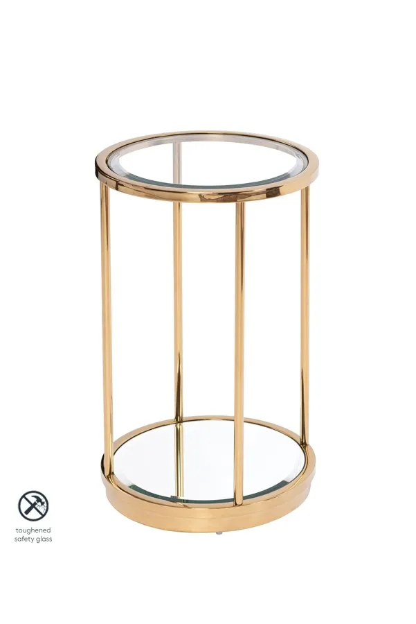 Rippon Brass Circular Side Table