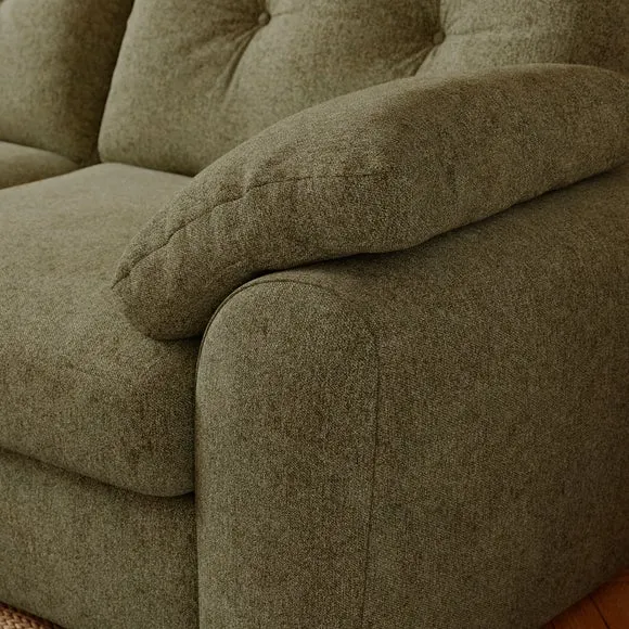Milton Soft Chenille Corner Chaise Sofa 4