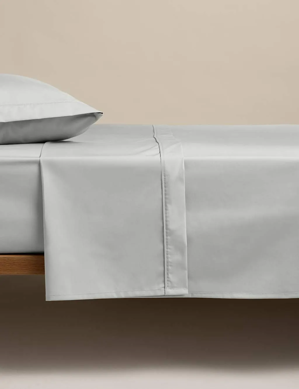 M&S Egyptian Cotton 230 Thread Count Flat Sheet Dove