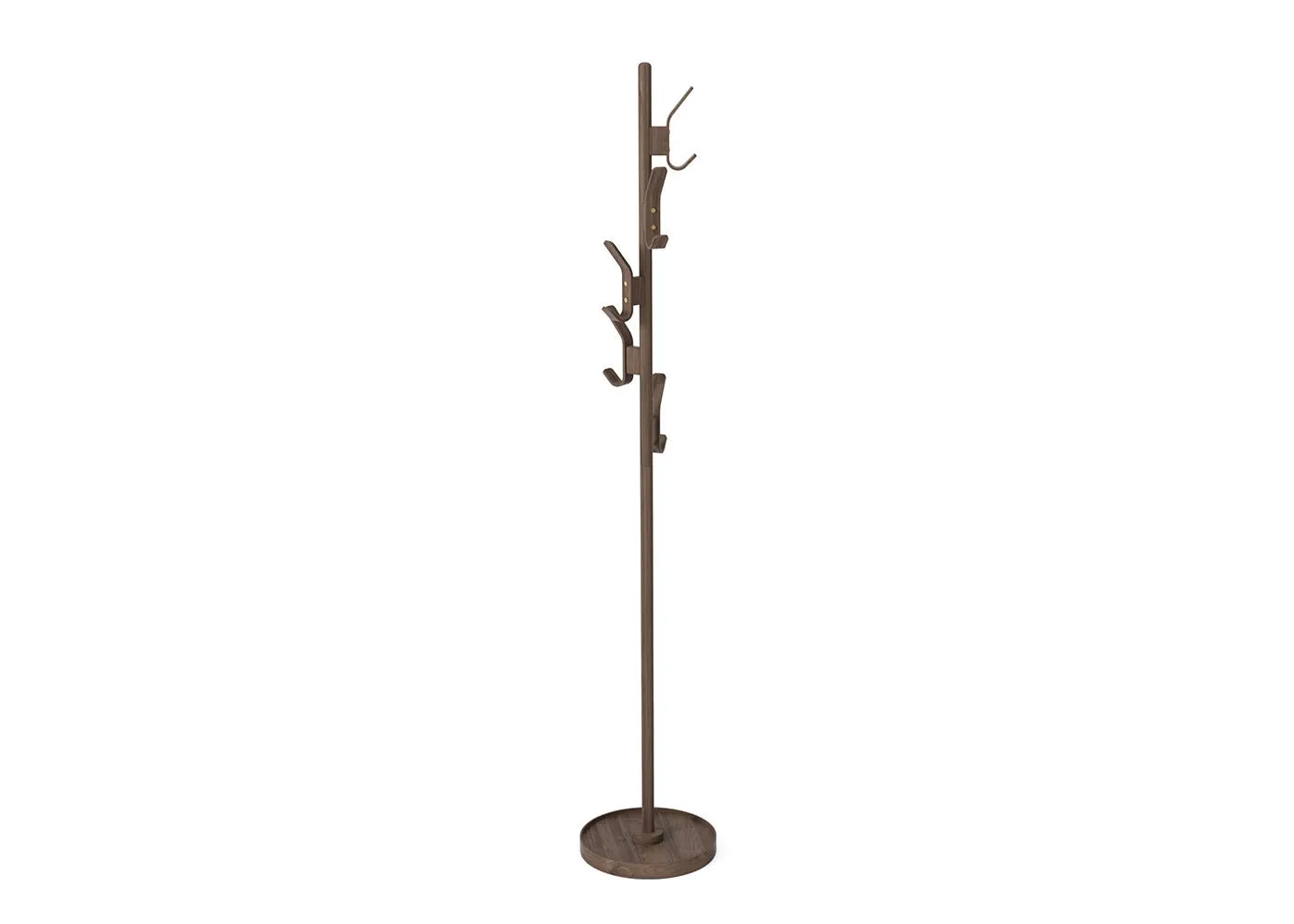 Wireworks Right Hook Coat Stand Walnut