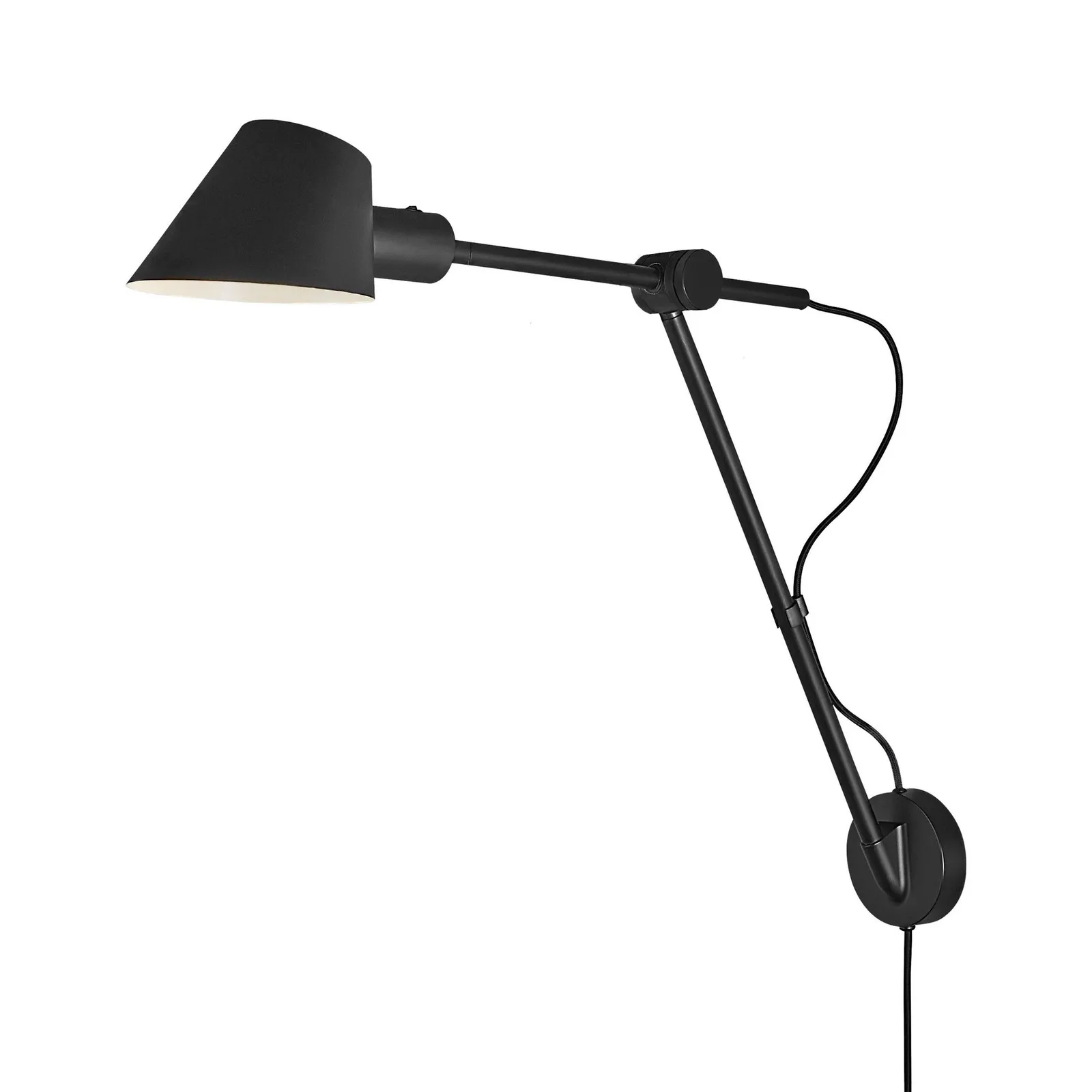 Nordlux Modern Indoor Wall Light Black Aluminium E27 On-Fixture Switch - No, IP20