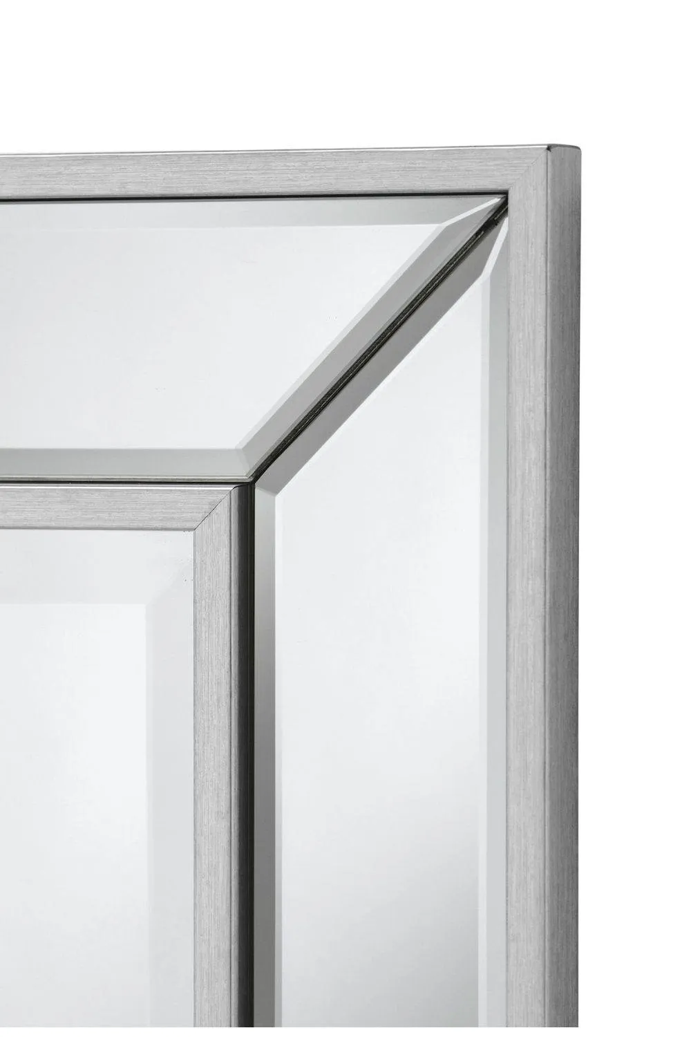 Yearn Mirrors Angled Wall Mirror Champagne 77x105cm in Metallic Silver 3