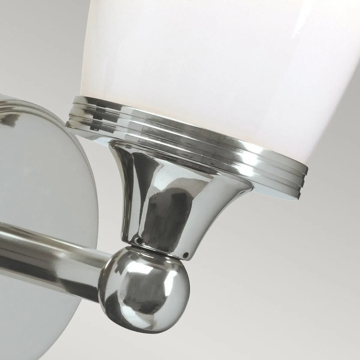 Netlighting Eliot 1 Light Bathroom Wall Light Polished Chrome IP44 G9 in Grey 5
