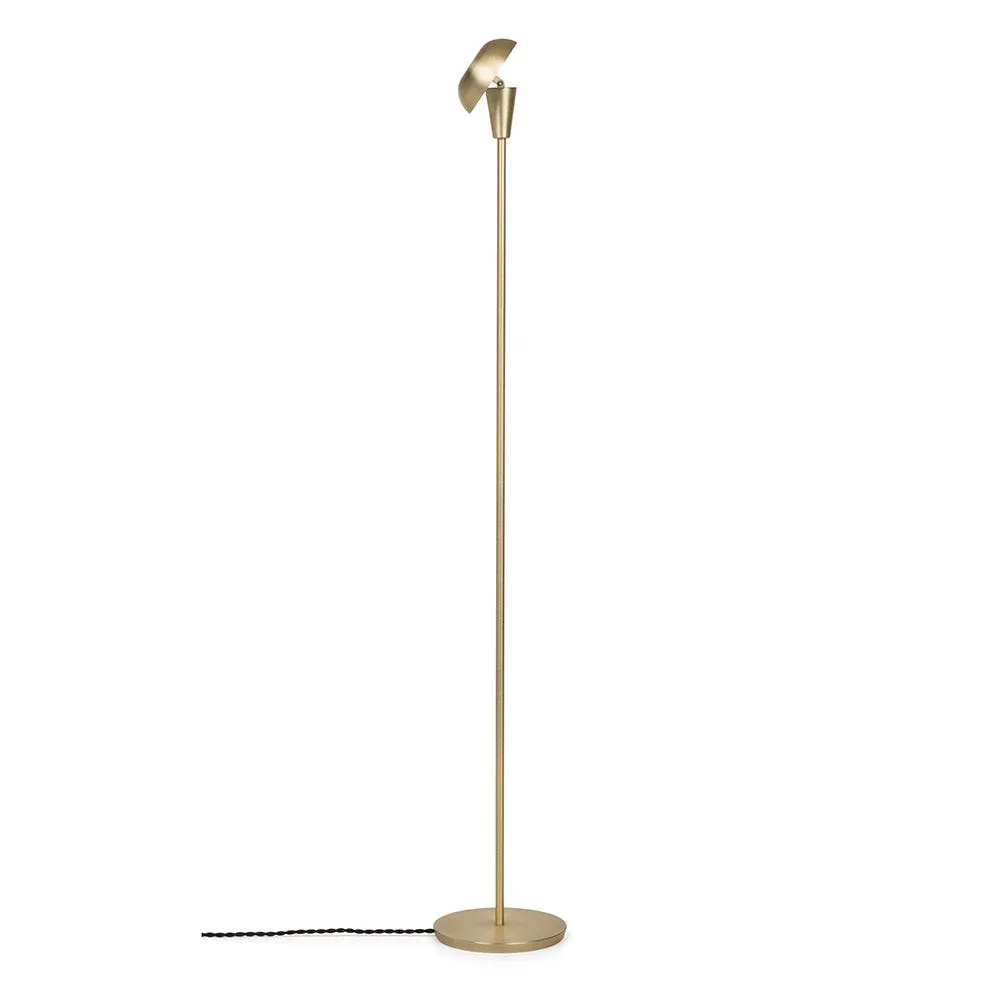 ferm LIVING Tiny Floor Lamp Brass 2