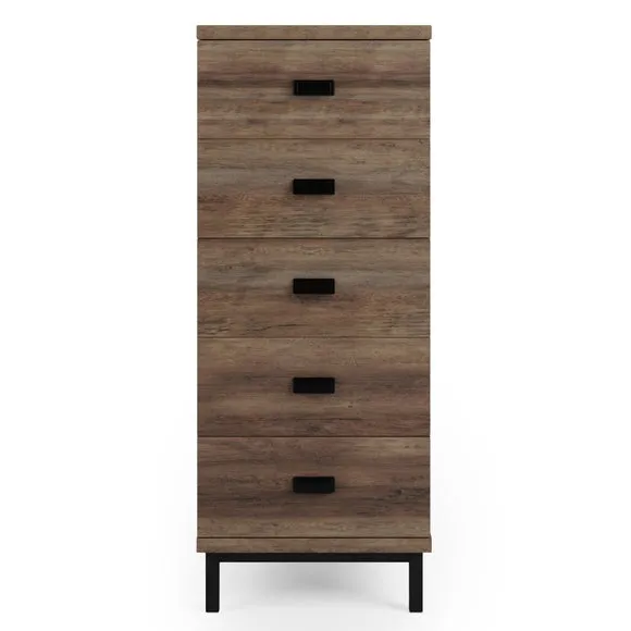 Fulton Tall 5 Drawer Chest, Pine Effect 3