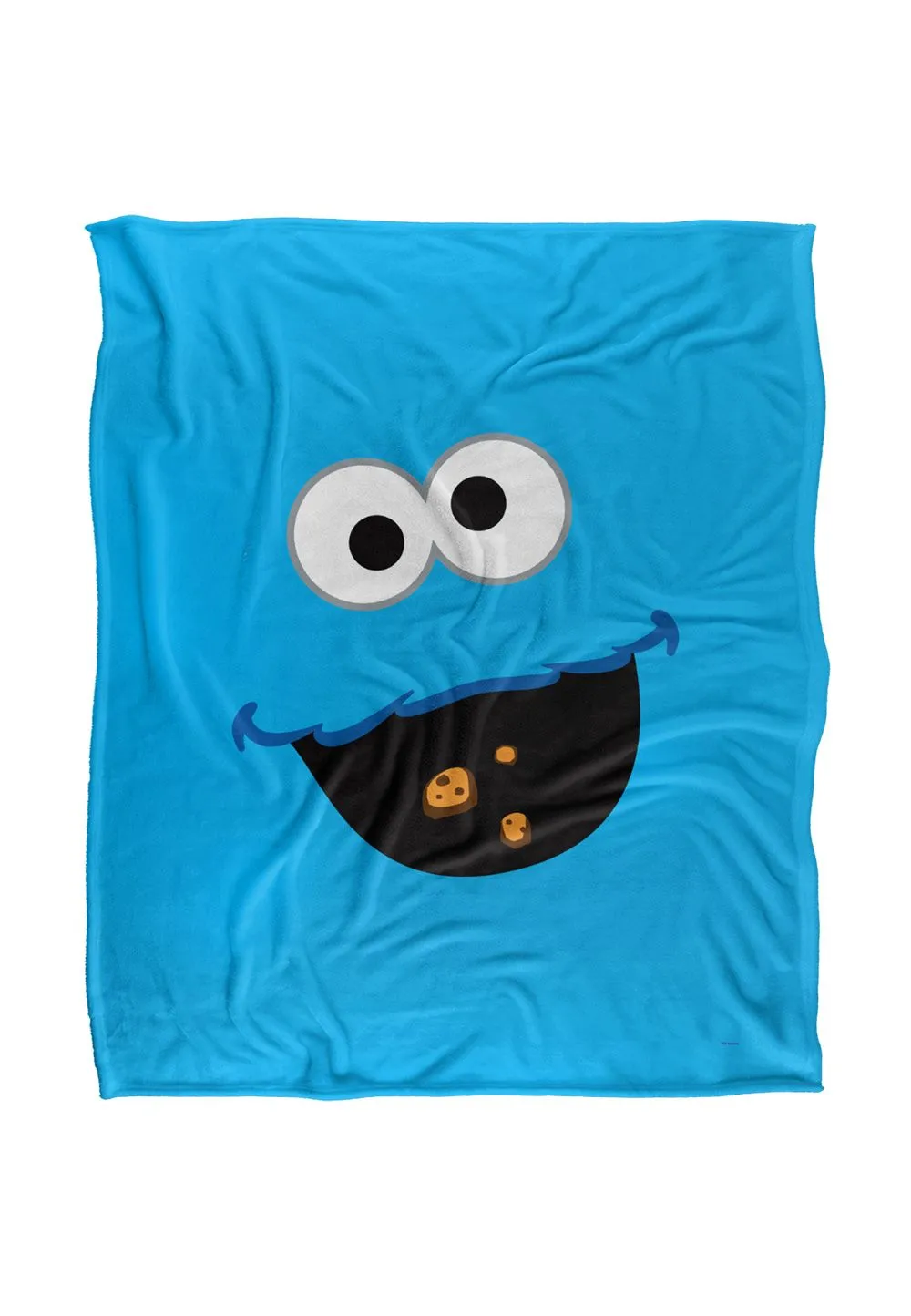 Sesame Street Cookie Monster Color Silky Touch Super Soft Throw Blanket 152 X 127 cm in White
