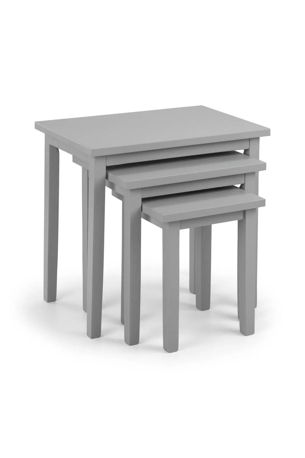 Julian Bowen Cleo Nest of 3 Side Tables in Grey 2