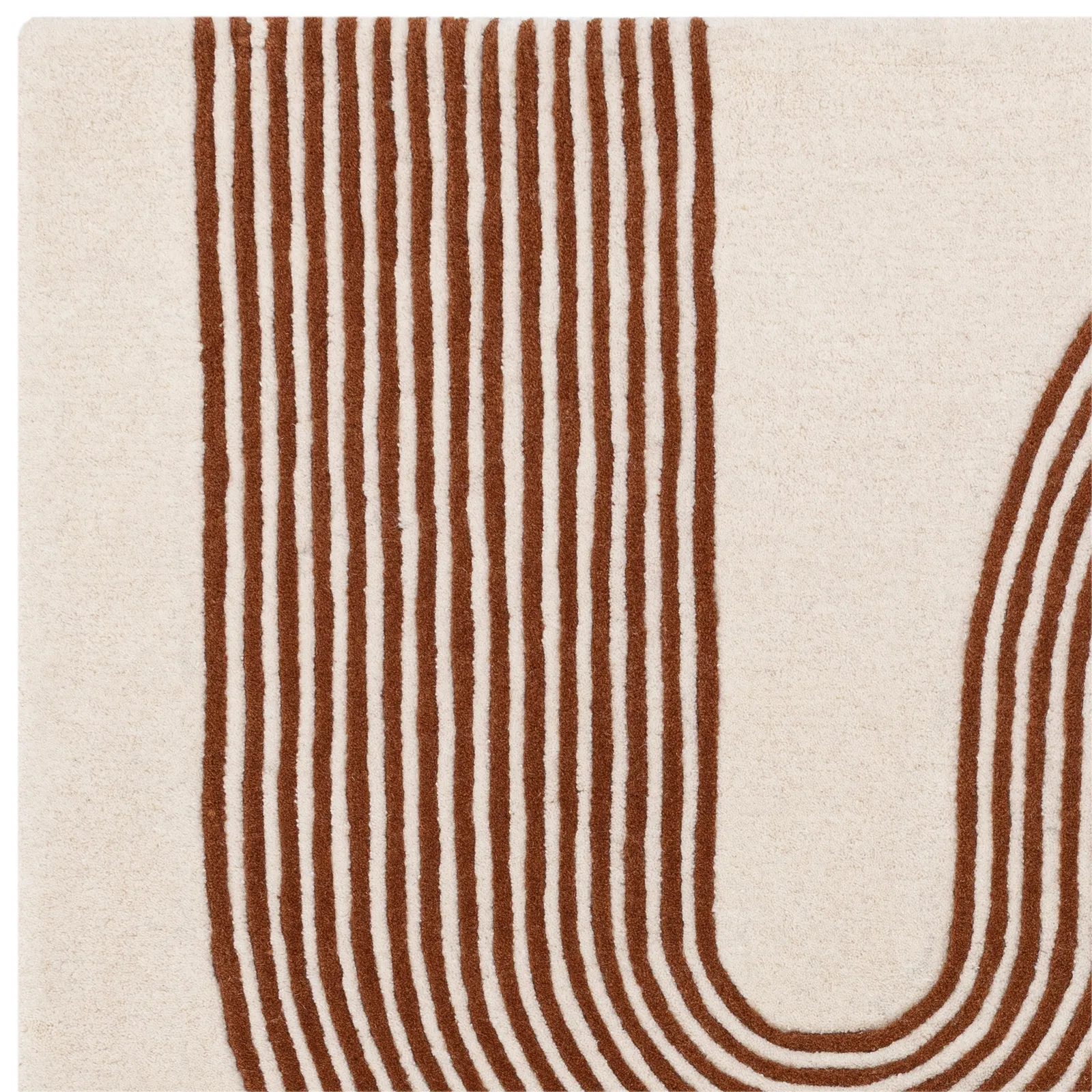 Arch 120X170Cm Rug Terracotta, Square, Brown Wool | Barker & Stonehouse 3