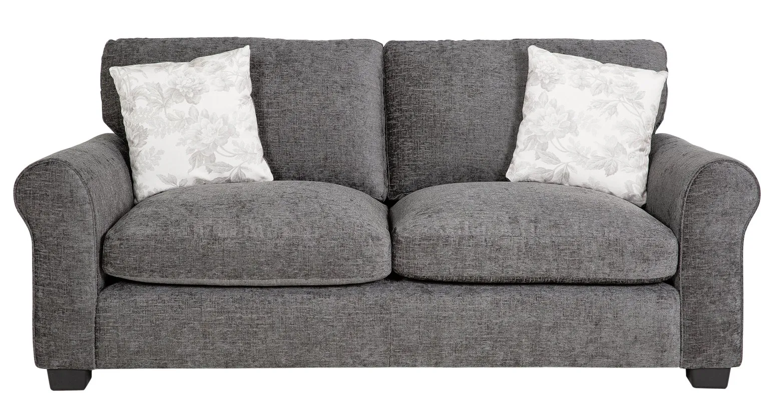 Argos Home Tammy 3 Seater Fabric Sofa - Charcoal