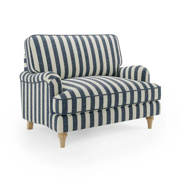 Beatrice II Striped Boucle Snuggle Chair 6