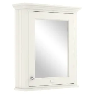 Bayswater Pointing White Bathroom Mirror Cabinet - 600mm
