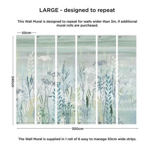 Meadow Grasses Wall Mural 3