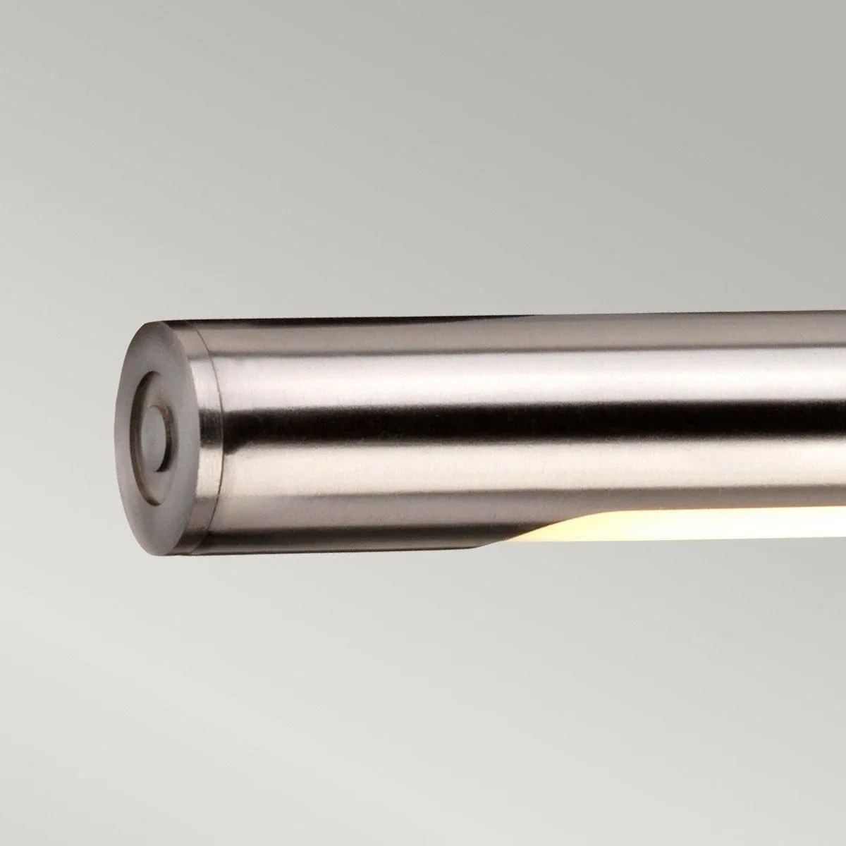 Netlighting Alton LED 1 Light Large Picture Wall Light Brushed Nickel in Grey 3