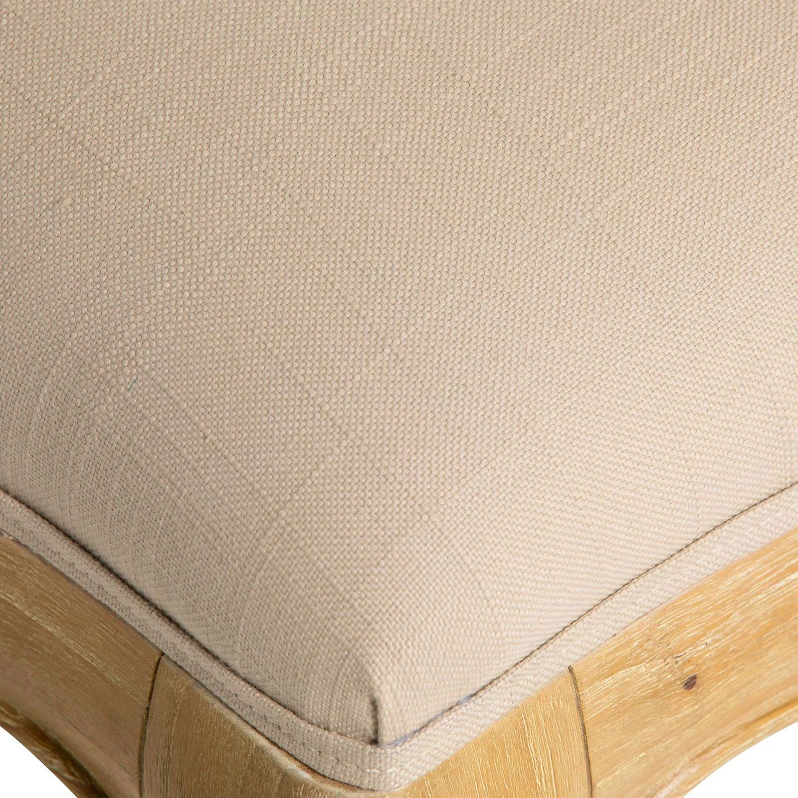Cecile Upholstered Stool, Neutral Wood | Barker & Stonehouse 4