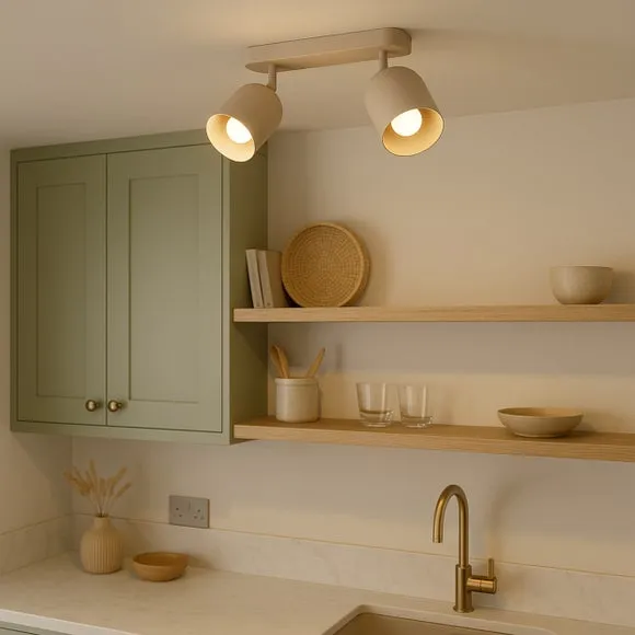 EGLO Tilston Minimalist Dual Ceiling Spotlight