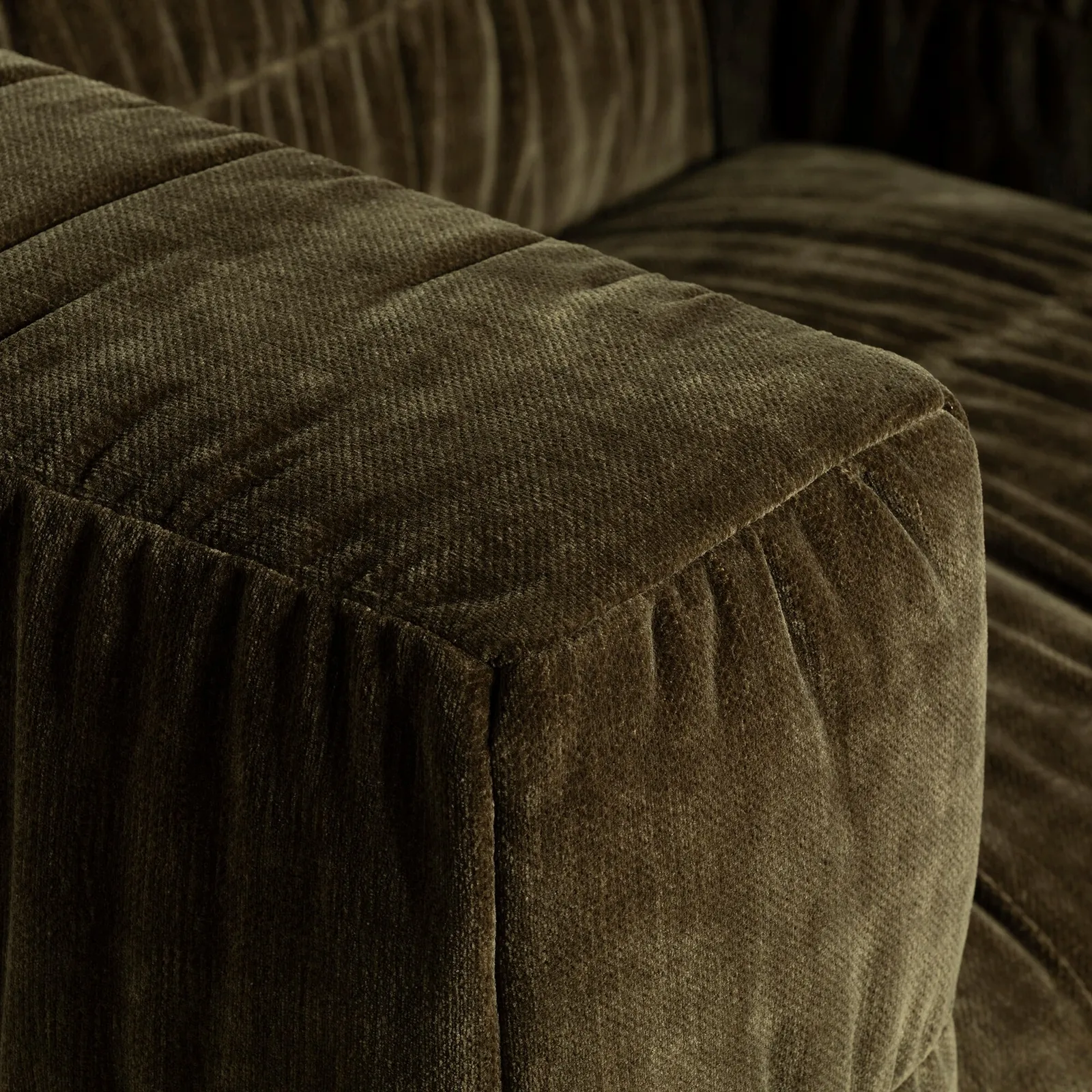 Vercelli 1 Seater Armchair, Green Fabric | Barker & Stonehouse 6