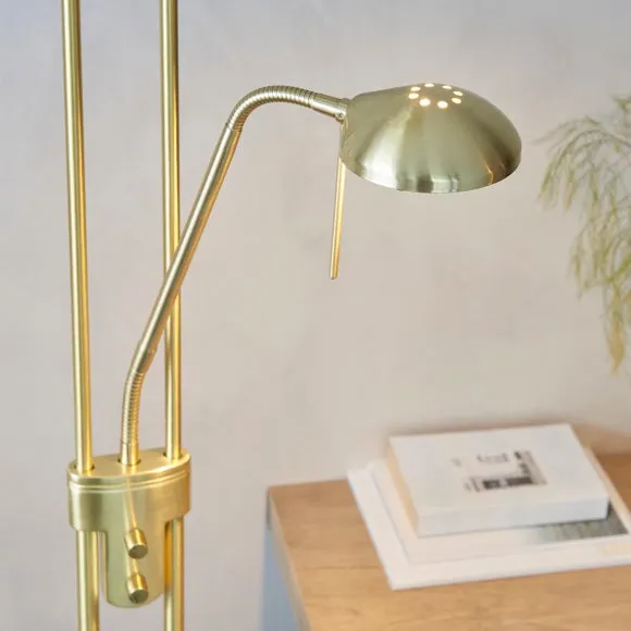 Return - Vogue Rome Mother & Child Floor Lamp, Brass 2