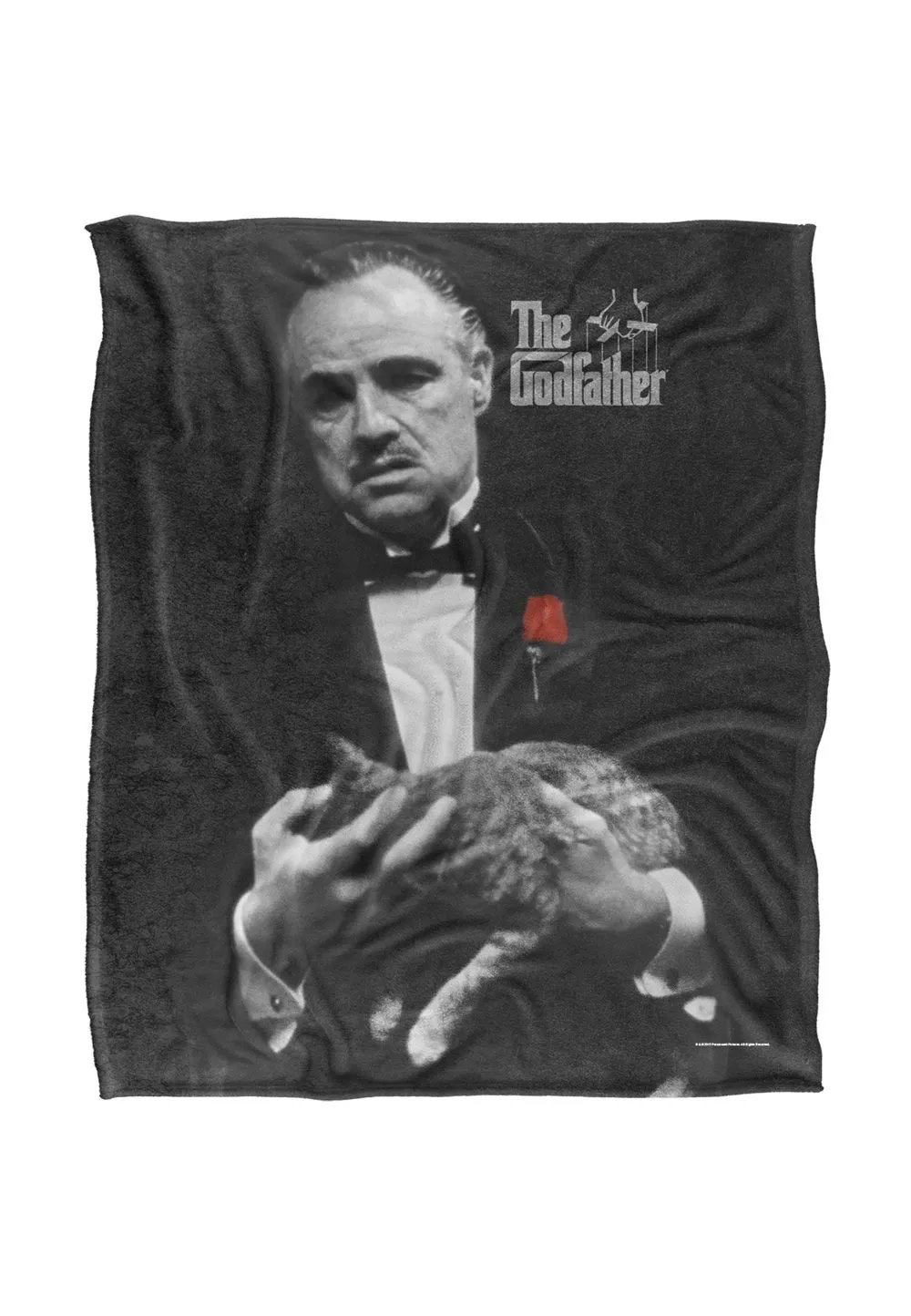 The Godfather Godfather Poster Silky Touch Super Soft Throw Blanket 152 X 127 cm in White