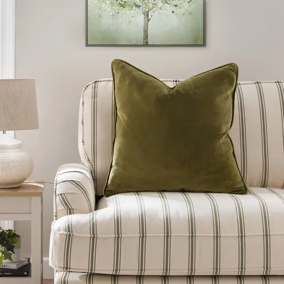 Clara Cotton Velvet Square Cushion 1