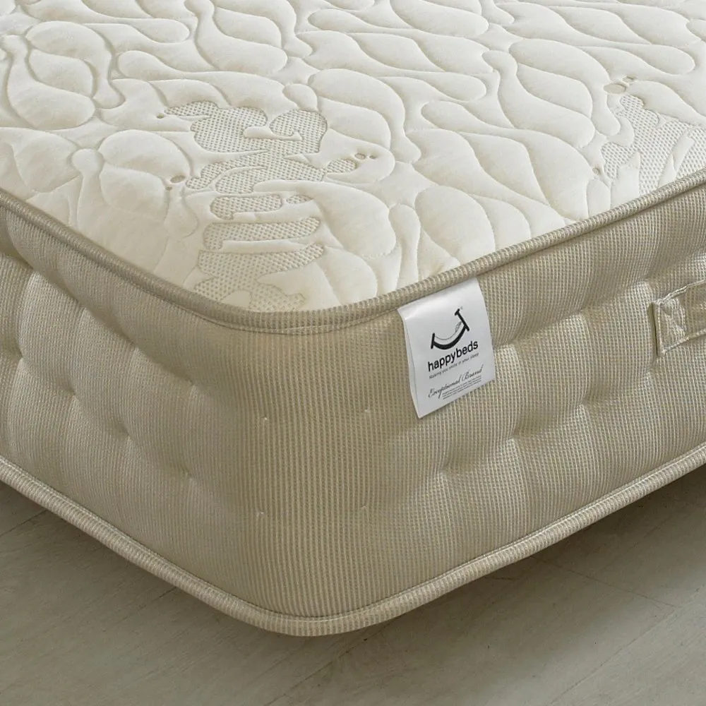 Milk Vitality 2000 Pocket Sprung Memory, Latex and Reflex Foam Mattress - 4ft Small Double (120 x 190 cm)