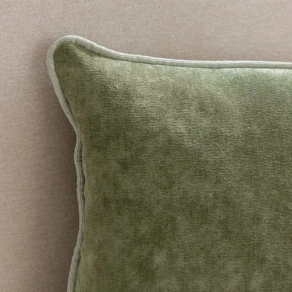Velour Contrast Piped Rectangular Cushion 5