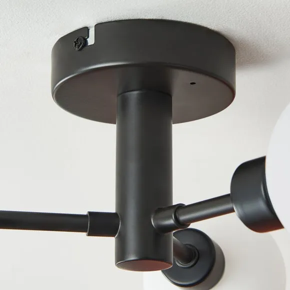 Sfera Mid Century 3 Light Ceiling Light 4