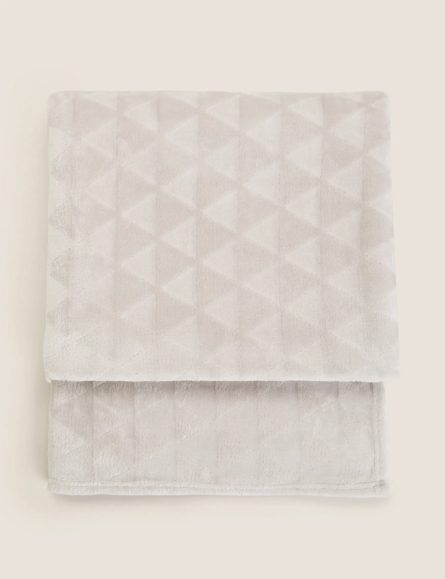 M&S Fleece Geometric Throw