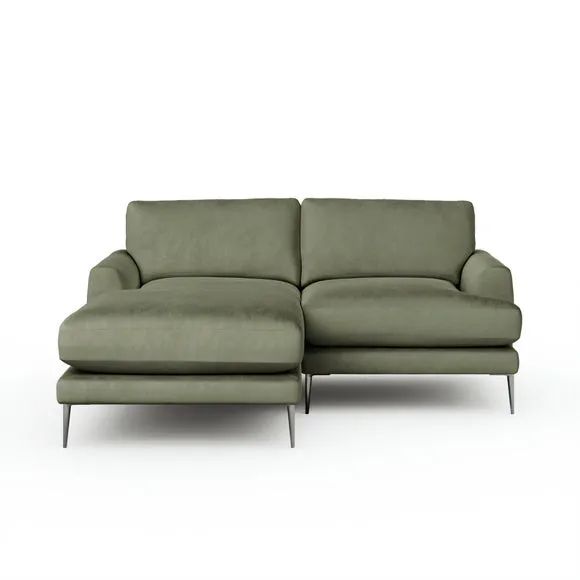 Lawson Matte Plush Velvet Corner Chaise Sofa 6