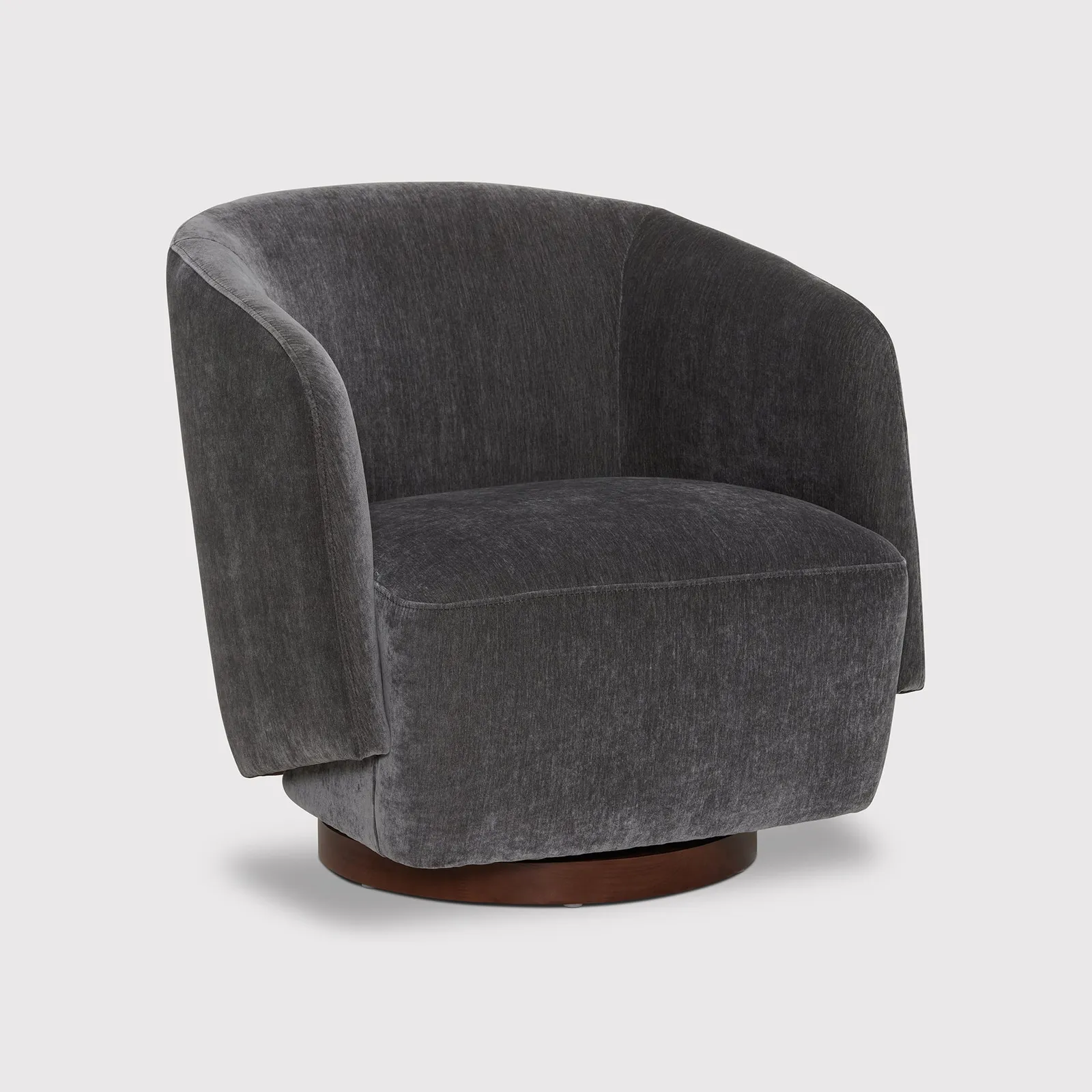Pellaro Swivel Armchair, Grey Fabric | Barker & Stonehouse 1