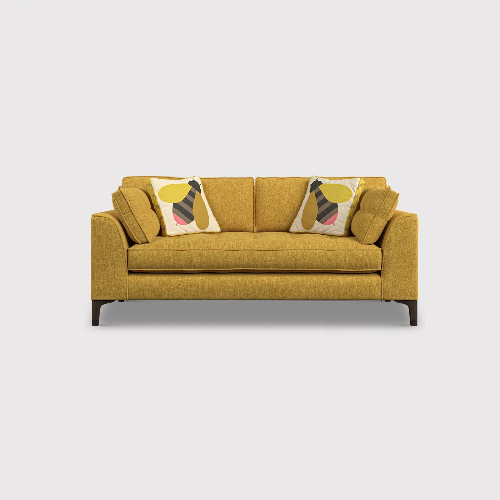 Orla Kiely Arklow Medium Sofa, Yellow Fabric | Barker & Stonehouse