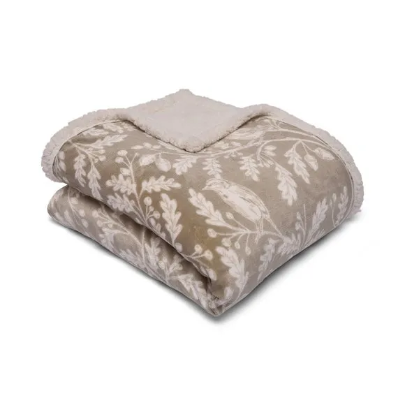 Lodge Woodland Owls Bedspread 150cm x 200cm 2