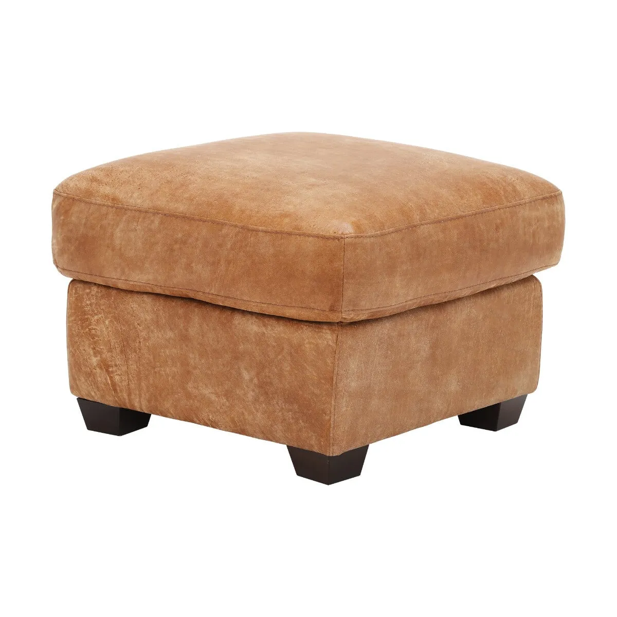 Houston Medium Corner Lhf Chaise & Footstool Sofa, Brown Leather | Barker & Stonehouse 4