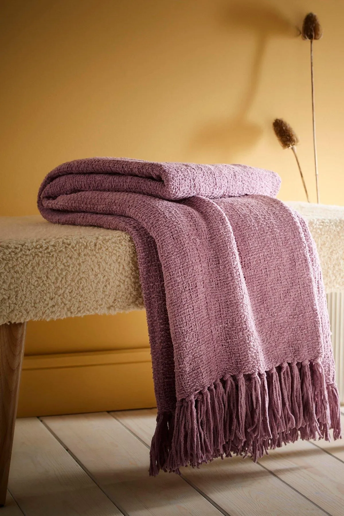 Appletree 'Chenille Throw' Textured Throw in Purple