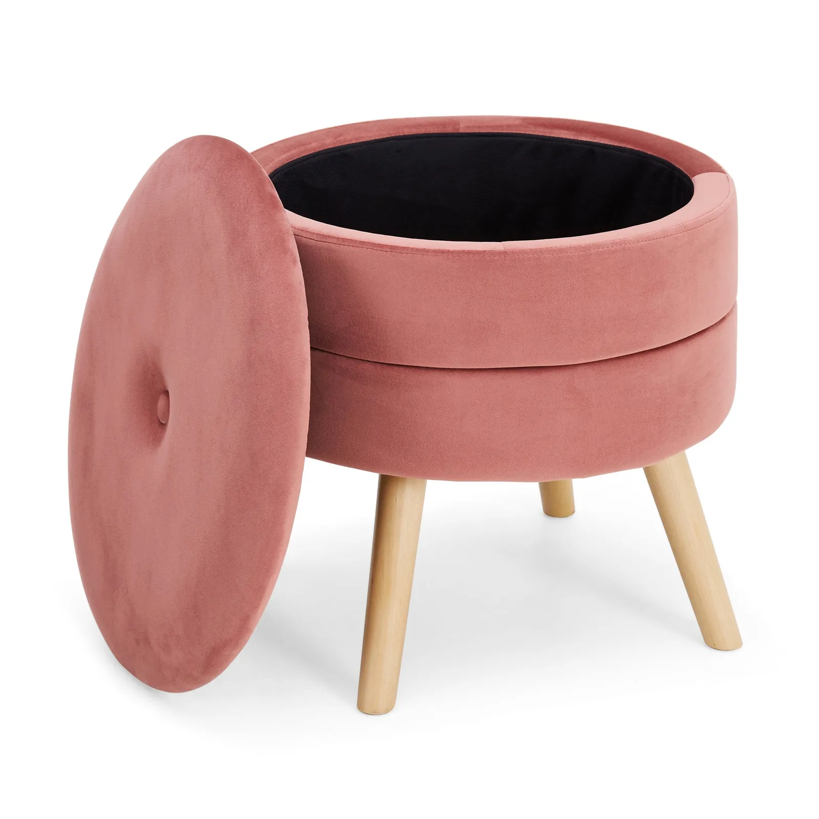 Gisela Storage Footstool - Dusky Pink Dusky Pink