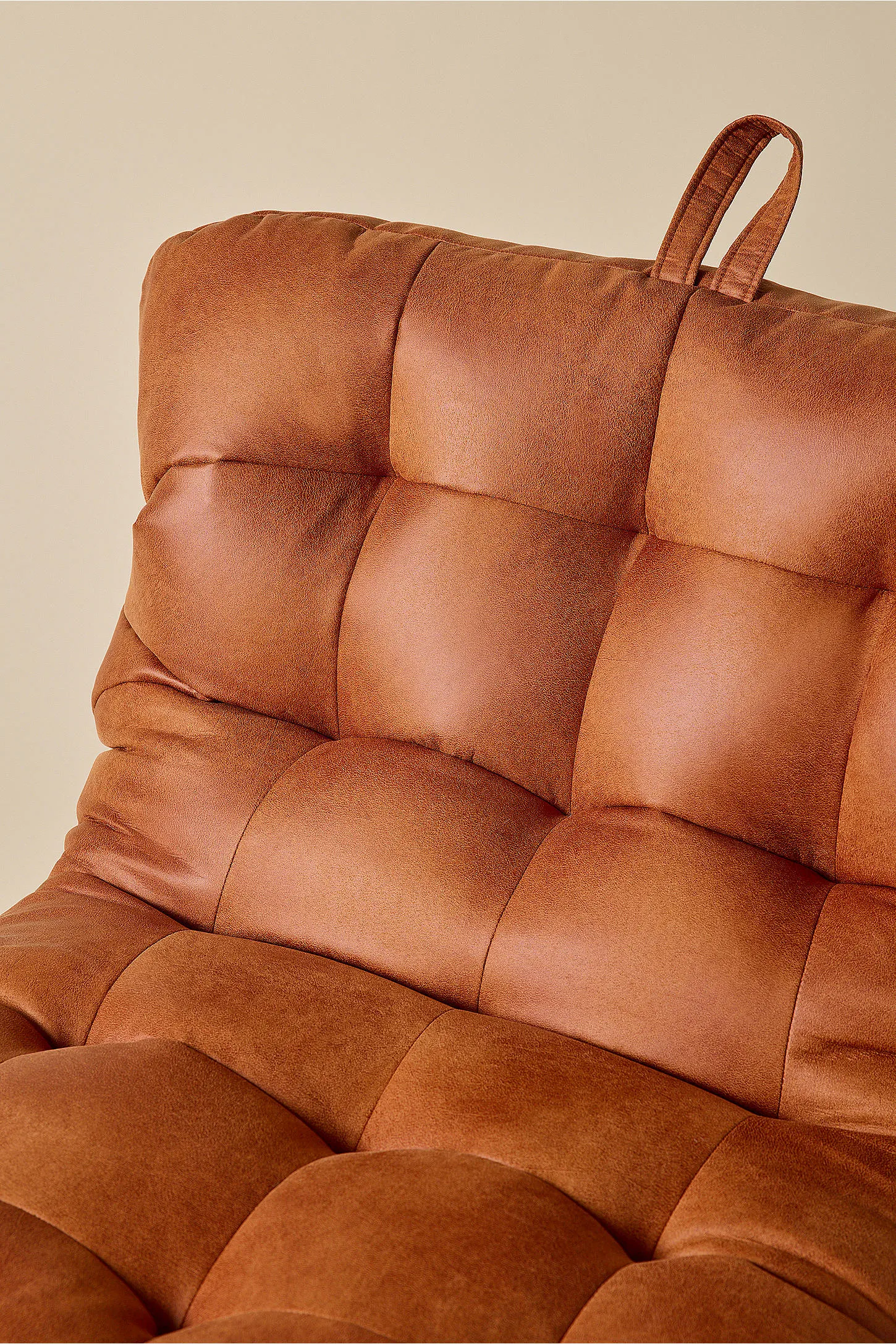 Greta Faux Leather Bean Bag - Brown 3