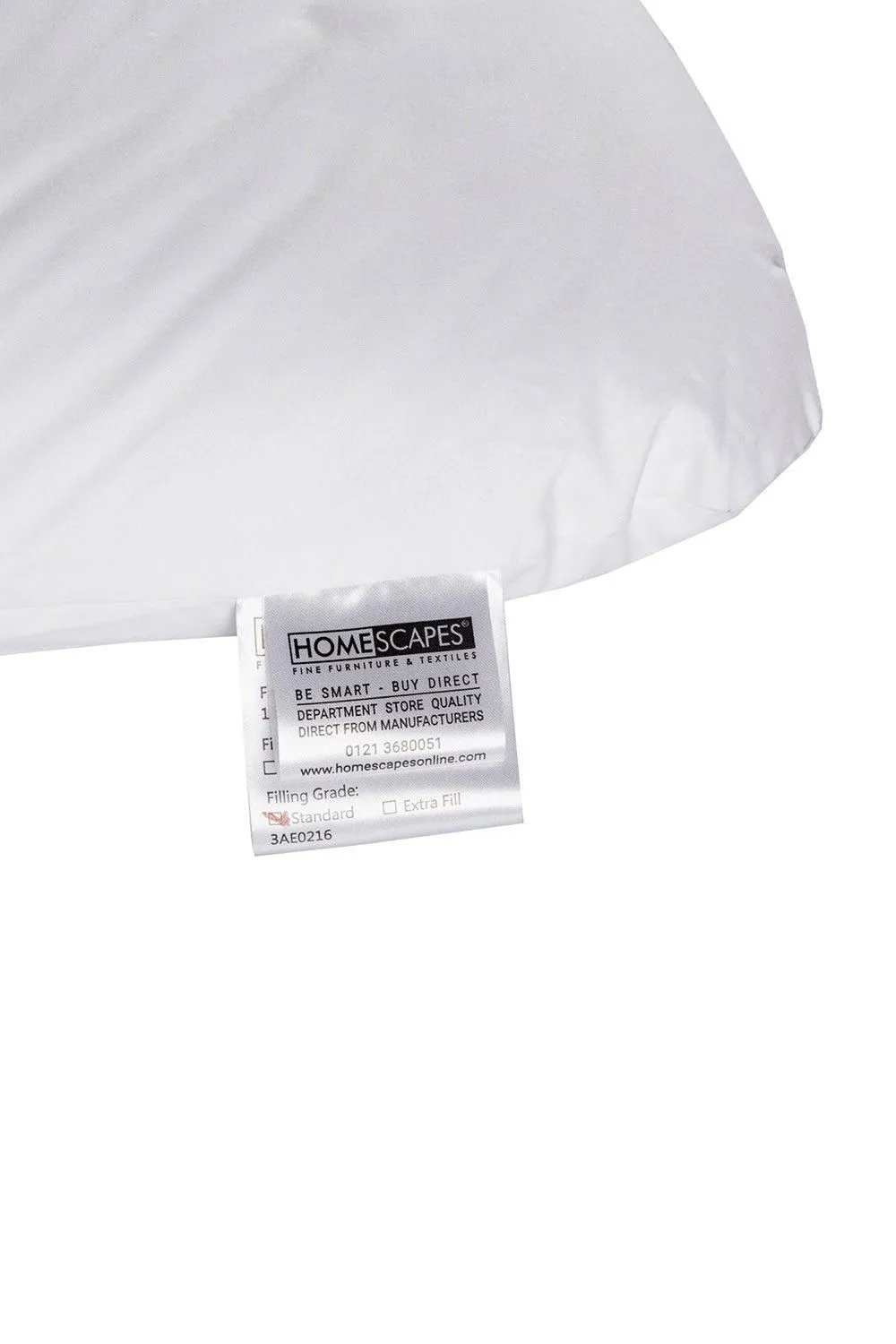 Homescapes U Shaped Comfort Pregnancy Pillow Goose Feather & Down in White 4