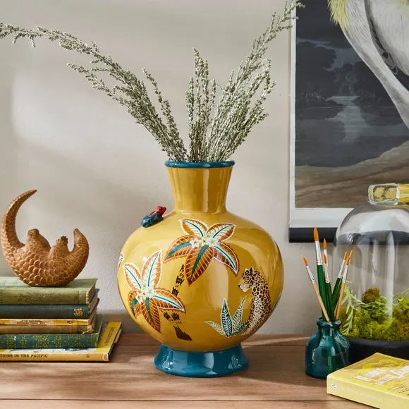 Leopard Ceramic Vase
