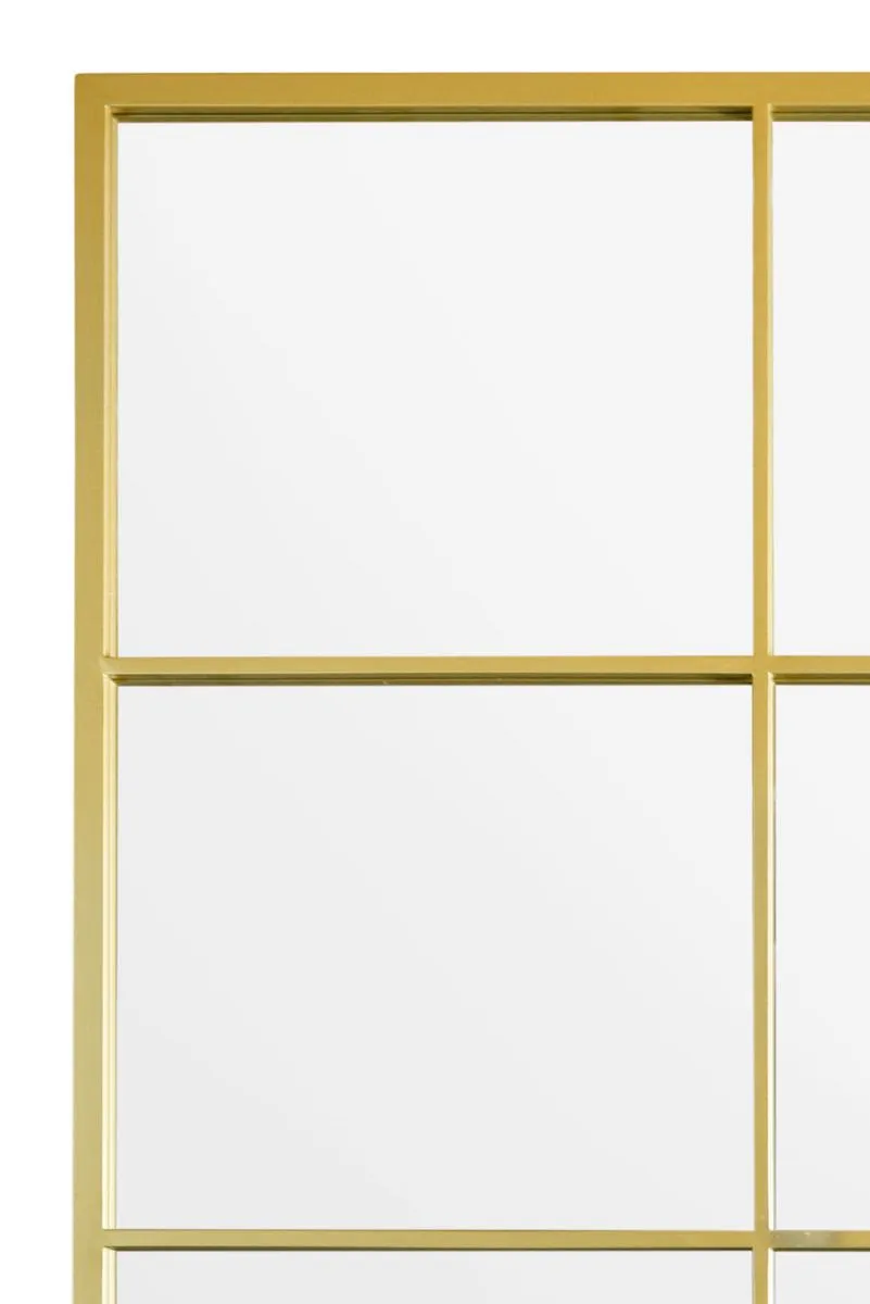 MirrorOutlet Gold Modern Window Garden Wall Mirror 79" X 47" (200CM X 120CM) 6