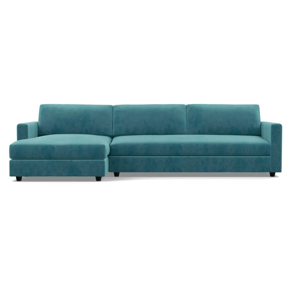 Heal's Nimbus II Complete 4 Seater Corner Chaise LHF Smart Luxe Velvet