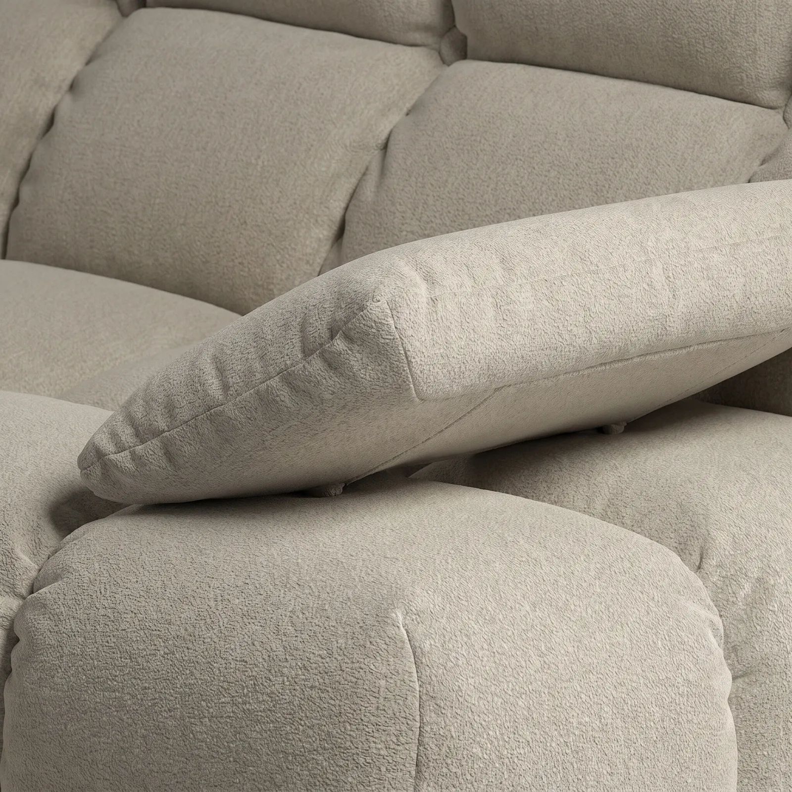 Bryce 1.5 Seater With Armrest Right, Neutral Fabric | Barker & Stonehouse 2