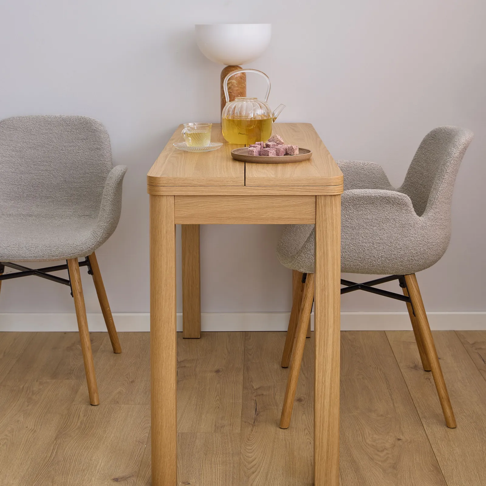 Furniture To Go Southampton Extendable Dining Table in Matt Oak, 45/90 x 120 cm in Brown 6