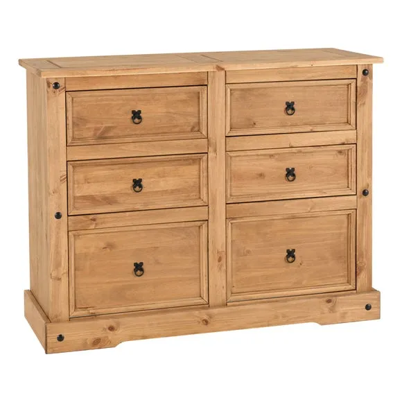 Corona 6 Drawer Chest, Pine 2